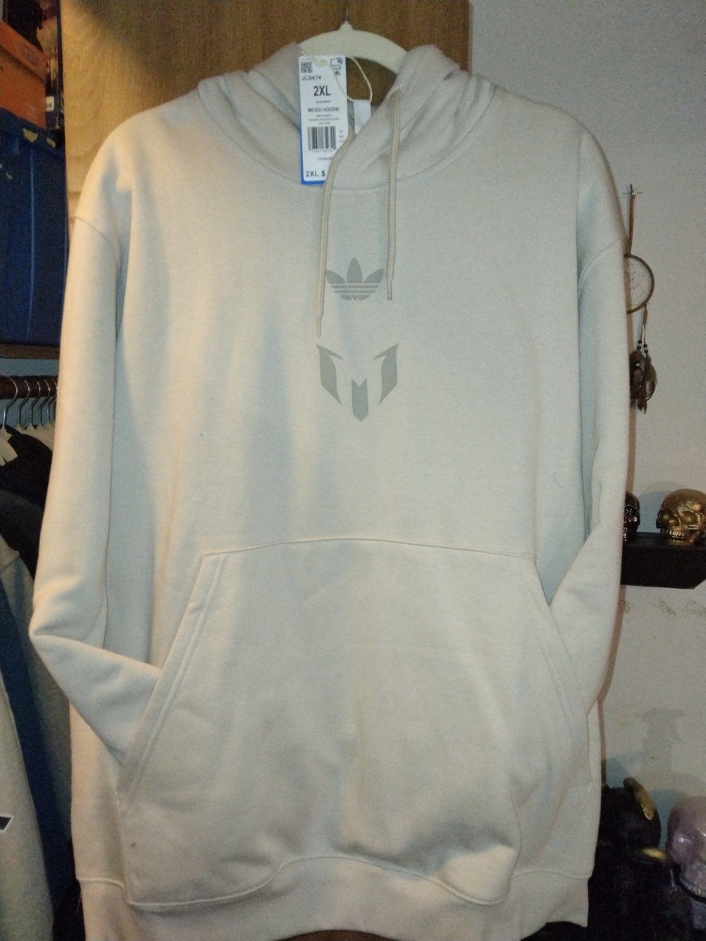 Adidas Messi Cream Hoodie - XXL